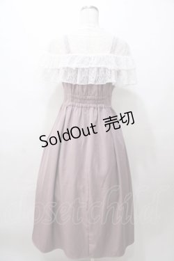 画像2: axes femme POETIQUE / レースケープ付キャミワンピース M ピンク Y-25-08-11-043-AX-OP-SZ-ZY