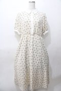 axes femme POETIQUE / ベアドットシャツ風ワンピース M 生成り Y-25-08-11-046-AX-OP-SZ-ZY