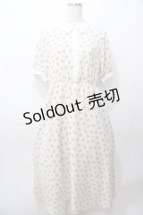 axes femme POETIQUE / ベアドットシャツ風ワンピース M 生成り Y-25-08-11-046-AX-OP-SZ-ZY