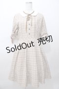 axes femme POETIQUE / ベルトデザイン半袖ワンピース M 茶 Y-25-08-11-047-AX-OP-SZ-ZY