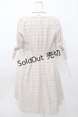 画像2: axes femme POETIQUE / ベルトデザイン半袖ワンピース M 茶 Y-25-08-11-047-AX-OP-SZ-ZY