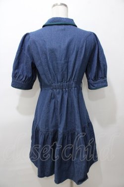 画像2: axes femme POETIQUE / ティアードデニムワンピース M インディゴ Y-25-08-11-048-AX-OP-SZ-ZY