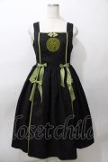 axes femme kawaii / 牡丹刺繍チャイナジャンスカ M 黒 Y-25-08-11-050-AX-OP-SZ-ZY