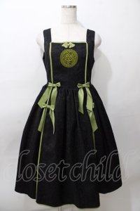 axes femme kawaii / 牡丹刺繍チャイナジャンスカ M 黒 Y-25-08-11-050-AX-OP-SZ-ZY