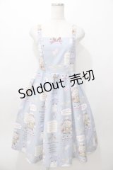 axes femme kawaii / 10thアニバーサリージャンパースカート M サックス Y-25-08-11-051-AX-OP-SZ-ZY