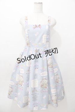 画像1: axes femme kawaii / 10thアニバーサリージャンパースカート M サックス Y-25-08-11-051-AX-OP-SZ-ZY