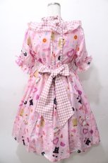 画像2: axes femme Kawaii / ハッピーバカンス柄ワンピース M ピンク Y-25-08-11-056-AX-OP-SZ-ZH (2)