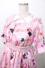 画像3: axes femme Kawaii / ハッピーバカンス柄ワンピース M ピンク Y-25-08-11-056-AX-OP-SZ-ZH (3)