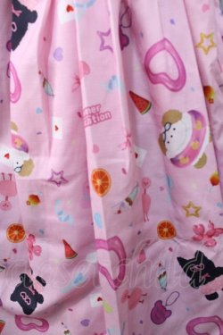 画像4: axes femme kawaii / ハッピーバカンス柄ワンピース M ピンク Y-25-08-11-056-AX-OP-SZ-ZY