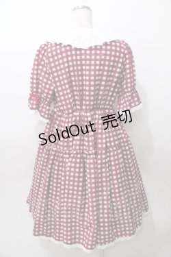画像2: axes femme kawaii / ギンガムチェック柄ワンピース M 赤 Y-25-08-11-057-AX-OP-SZ-ZY