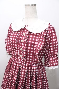 画像3: axes femme kawaii / ギンガムチェック柄ワンピース M 赤 Y-25-08-11-057-AX-OP-SZ-ZY
