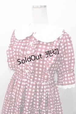 画像3: axes femme kawaii / ギンガムチェック柄ワンピース M 赤 Y-25-08-11-057-AX-OP-SZ-ZY