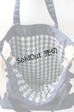 画像3: Maison de FLEUR / レースアップリボントートバッグ  紺 Y-25-08-11-006-LO-BG-SZ-ZY