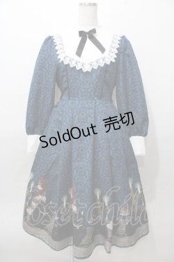 画像1: axes femme kawaii / 猫会ワンピース M 紺 Y-25-08-11-059-AX-OP-SZ-ZT477