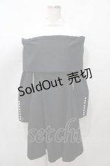 ATELIER BOZ / ジュリエッタミニワンピース  ブラック×ホワイト Y-25-08-11-061-EL-OP-SZ-ZY