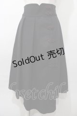 axes femme POETIQUE / チャイナボタンアシメスカート M 黒 Y-25-08-11-064-AX-SK-SZ-ZY