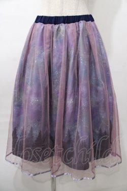 画像1: axes femme POETIQUE / ミルキーウェイフレアスカート M ピンク Y-25-08-11-068-AX-SK-SZ-ZY