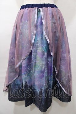 画像2: axes femme POETIQUE / ミルキーウェイフレアスカート M ピンク Y-25-08-11-068-AX-SK-SZ-ZY