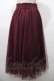 画像2: axes femme POETIQUE / パールデザインチュールスカート M ワイン Y-25-08-11-069-AX-SK-SZ-ZY (2)