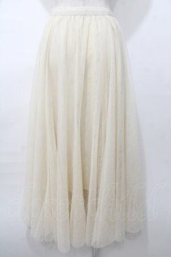 画像2: axes femme / ロングチュールスカート  生成り Y-25-08-11-072-AX-SK-SZ-ZY