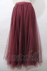 画像2: axes femme / ロングチュールスカート  ピンク Y-25-08-11-073-AX-SK-SZ-ZT194 (2)