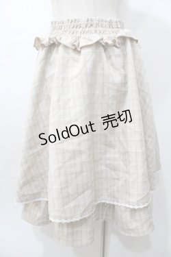 画像2: axes femme kawaii / 2段フリルスカート  ベージュ Y-25-08-11-077-AX-SK-SZ-ZH