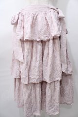axes femme kawaii / コットンレーススカート  ピンク Y-25-08-11-080-AX-SK-SZ-ZY