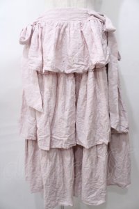axes femme kawaii / コットンレーススカート  ピンク Y-25-08-11-080-AX-SK-SZ-ZY