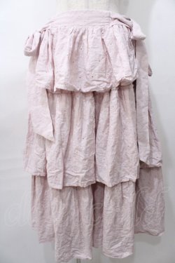 画像1: axes femme kawaii / コットンレーススカート  ピンク Y-25-08-11-080-AX-SK-SZ-ZY