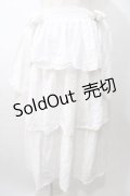 axes femme kawaii / コットンレーススカート  白 Y-25-08-11-081-AX-SK-SZ-ZY