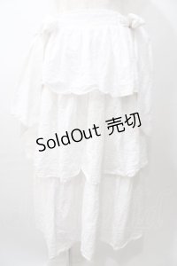 axes femme kawaii / コットンレーススカート  白 Y-25-08-11-081-AX-SK-SZ-ZY