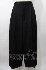 axes femme / モチーフレースワイドパンツ F 黒 Y-25-08-11-086-AX-PA-SZ-ZY