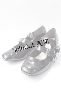 axes femme POETIQUE / ビジューバックルパンプス M 黒 Y-25-08-11-009-AX-SH-SZ-ZY