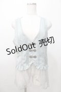 axes femme / チュールフリルベスト  ミント Y-25-08-11-013-AX-TO-SZ-ZY