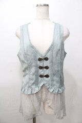 axes femme / チュールフリルベスト  ミント Y-25-08-11-013-AX-TO-SZ-ZY