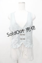 axes femme / チュールフリルベスト  ミント Y-25-08-11-013-AX-TO-SZ-ZY