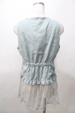 画像2: axes femme / チュールフリルベスト  ミント Y-25-08-11-013-AX-TO-SZ-ZY