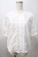 画像1: axes femme POETIQUE / フラワー刺繍襟パフ袖ブラウス M 白 Y-25-08-11-014-AX-BL-SZ-ZY (1)