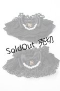 axes femme kawaii / レーシーお袖留め  黒 Y-25-08-11-002-AX-ZA-SZ-ZY