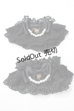 画像1: axes femme kawaii / レーシーお袖留め  黒 Y-25-08-11-002-AX-ZA-SZ-ZY
