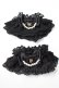 画像1: axes femme kawaii / レーシーお袖留め  黒 Y-25-08-11-002-AX-ZA-SZ-ZY (1)