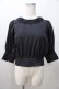 画像1: axes femme POETIQUE / 綿タッチボリューム袖ブラウス M 黒 Y-25-08-11-017-AX-BL-SZ-ZY (1)