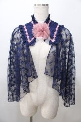 axes femme kawaii / ブルーミングレースケープ M 紺 Y-25-08-11-018-AX-JA-SZ-ZY