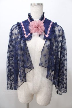 画像1: axes femme kawaii / ブルーミングレースケープ M 紺 Y-25-08-11-018-AX-JA-SZ-ZY