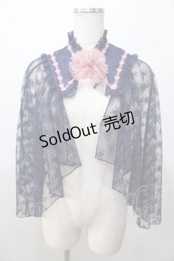 画像1: axes femme kawaii / ブルーミングレースケープ M 紺 Y-25-08-11-018-AX-JA-SZ-ZH