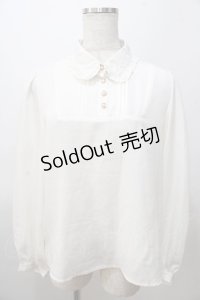 axes femme POETIQUE / フリルカラーブラウス M 生成り Y-25-08-11-020-AX-BL-SZ-ZY
