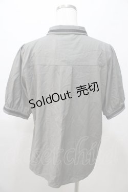 画像2: axes femme / ミリタリー風タイ付ブラウス L カーキ Y-25-08-11-023-AX-BL-SZ-ZY
