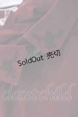 画像3: axes femme / チェック柄ネクタイ付ブラウス F ワイン Y-25-08-11-027-AX-BL-SZ-ZY