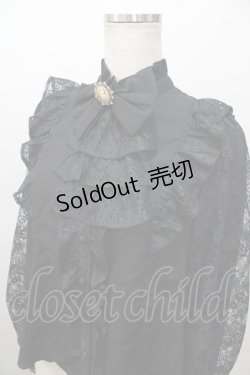 画像3: axes femme kawaii / クラシカルレーシーブラウス M 黒 Y-25-08-11-029-AX-BL-SZ-ZY