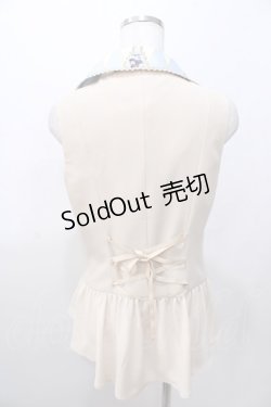 画像2: axes femme kawaii / ダイヤ柄ベスト M サックス Y-25-08-11-033-AX-TO-SZ-ZY